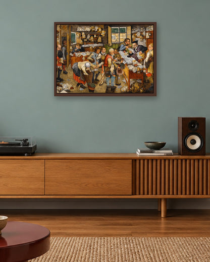 Renaissance Masters - Renaissance Masterpiece No. 37 - dark oak frame in a room