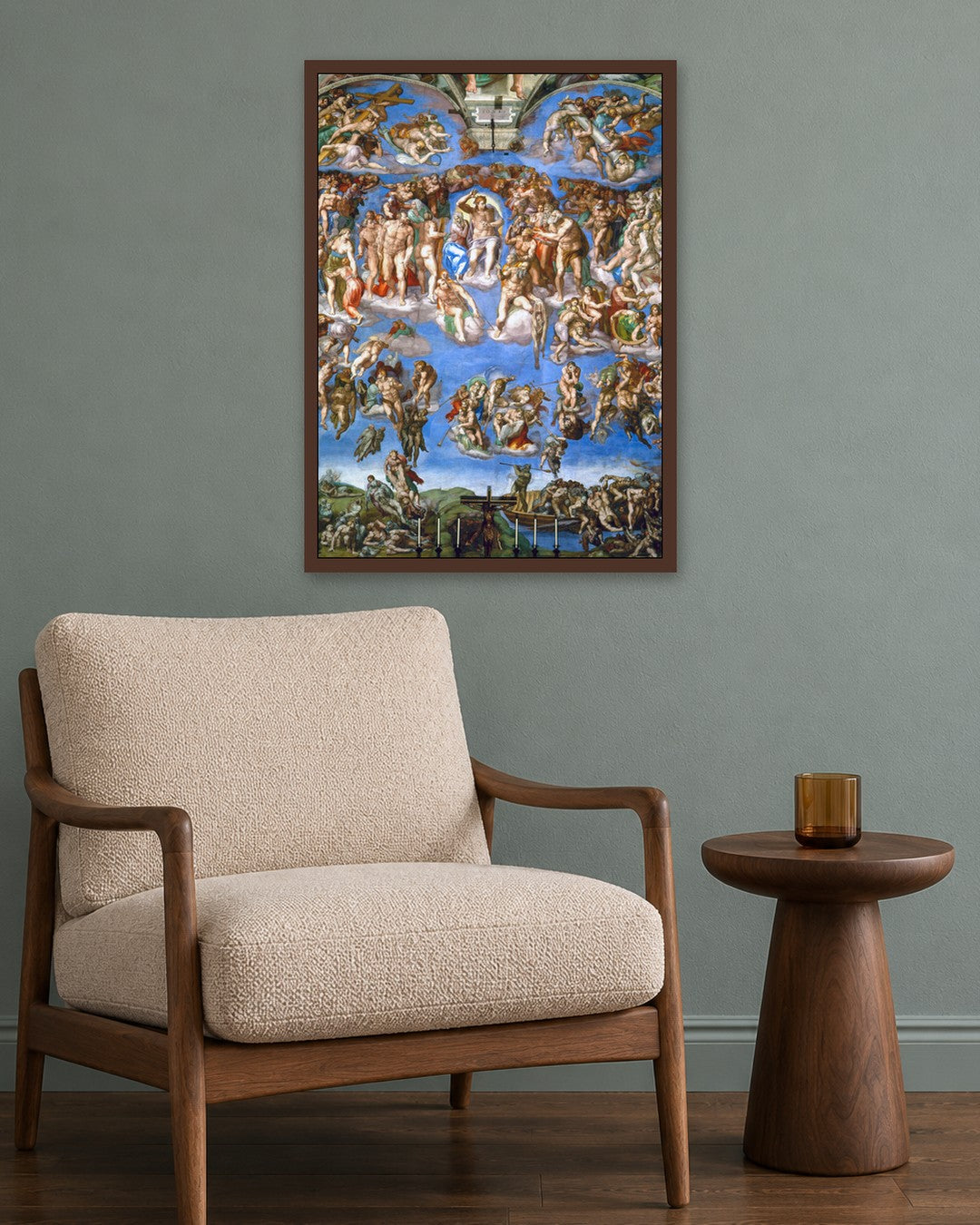 Renaissance Masters - Renaissance Masterpiece No. 313 - dark oak frame in a room