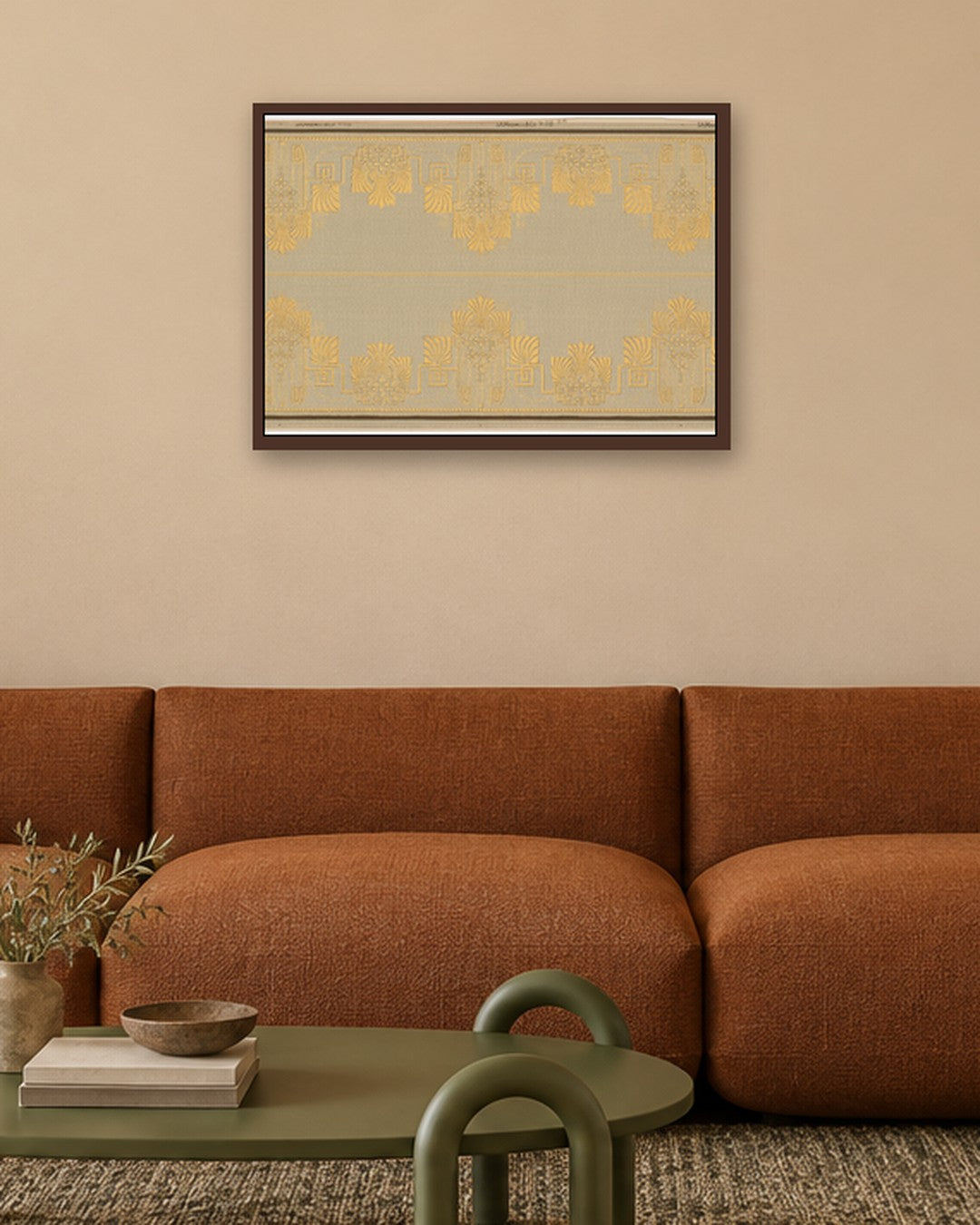 Maxwell & Co. - Frieze - dark oak frame in a room