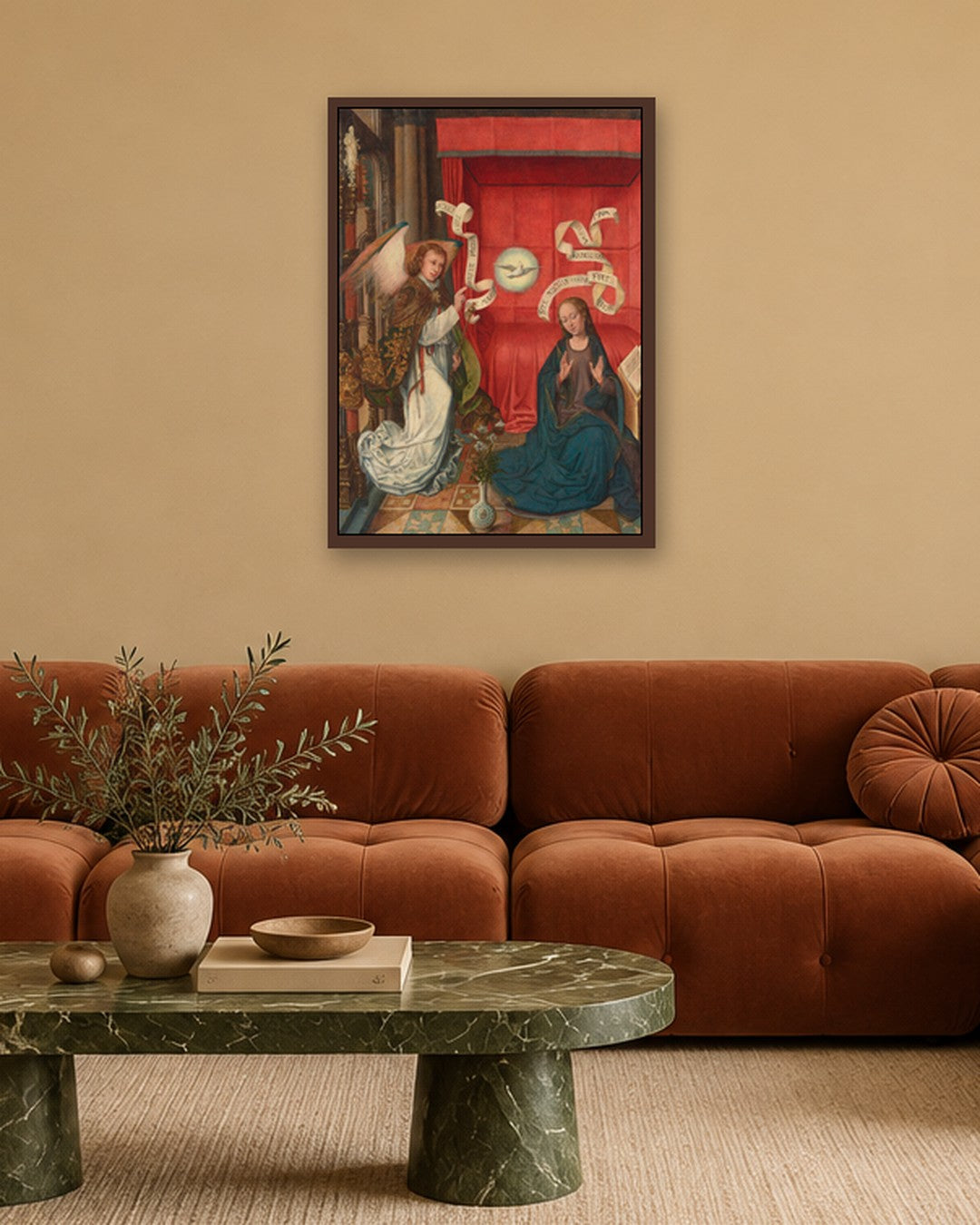 Renaissance Masters - Renaissance Masterpiece No. 395 - dark oak frame in a room