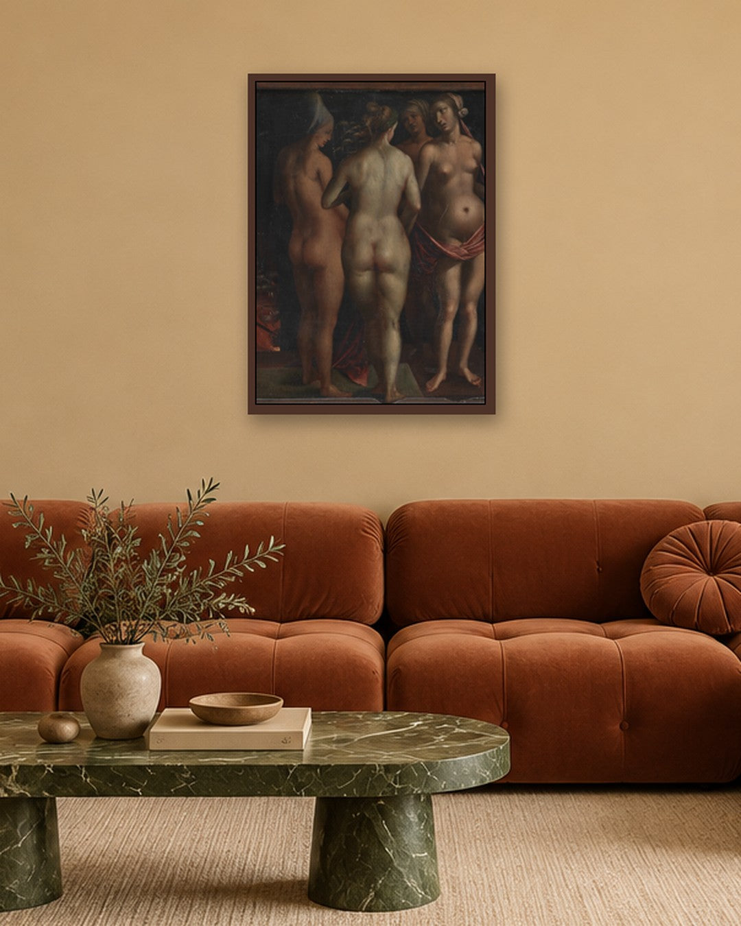 Renaissance Masters - Renaissance Masterpiece No. 187 - dark oak frame in a room