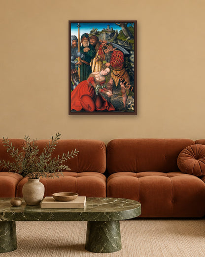 Renaissance Masters - Renaissance Masterpiece No. 272 - dark oak frame in a room