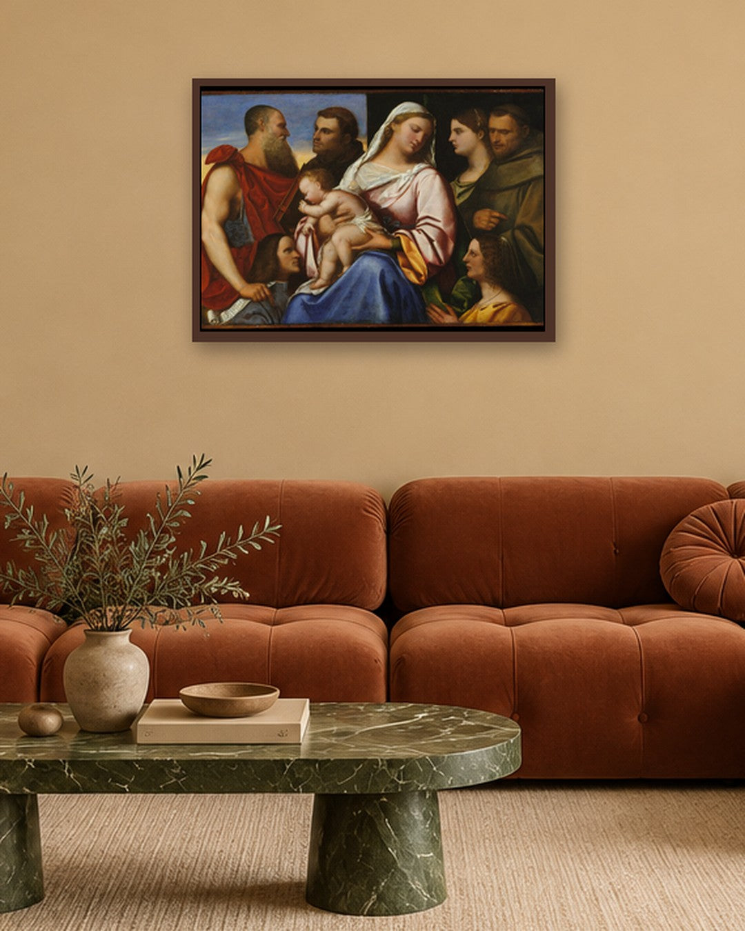 Renaissance Masters - Renaissance Masterpiece No. 153 - dark oak frame in a room