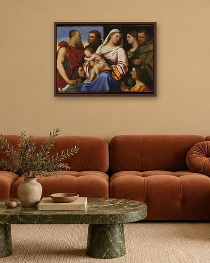 Renaissance Masters - Renaissance Masterpiece No. 153 - dark oak frame in a room