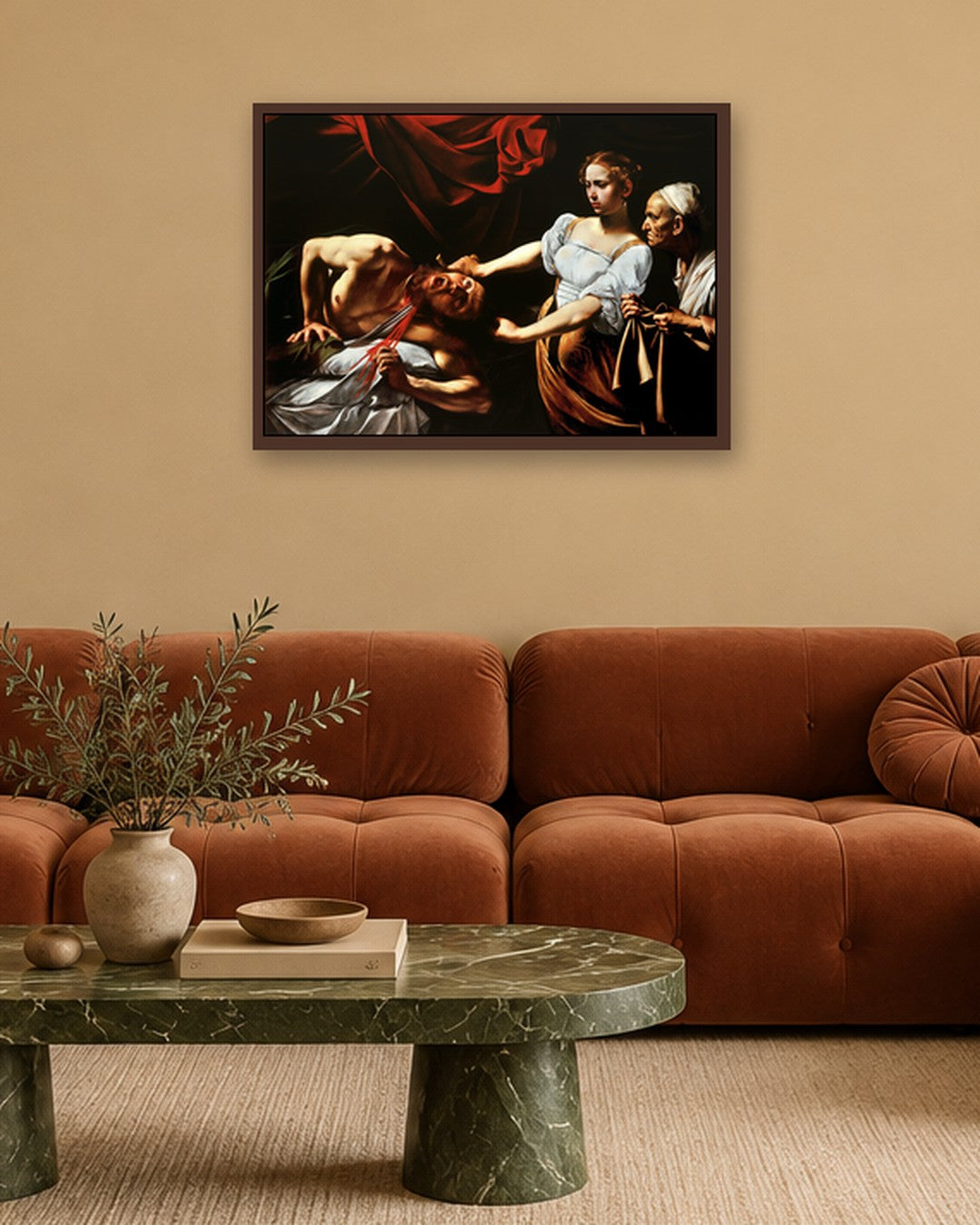 Renaissance Masters - Renaissance Masterpiece No. 345 - dark oak frame in a room