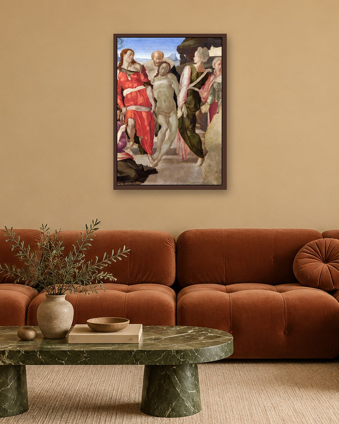Renaissance Masters - Renaissance Masterpiece No. 341 - dark oak frame in a room