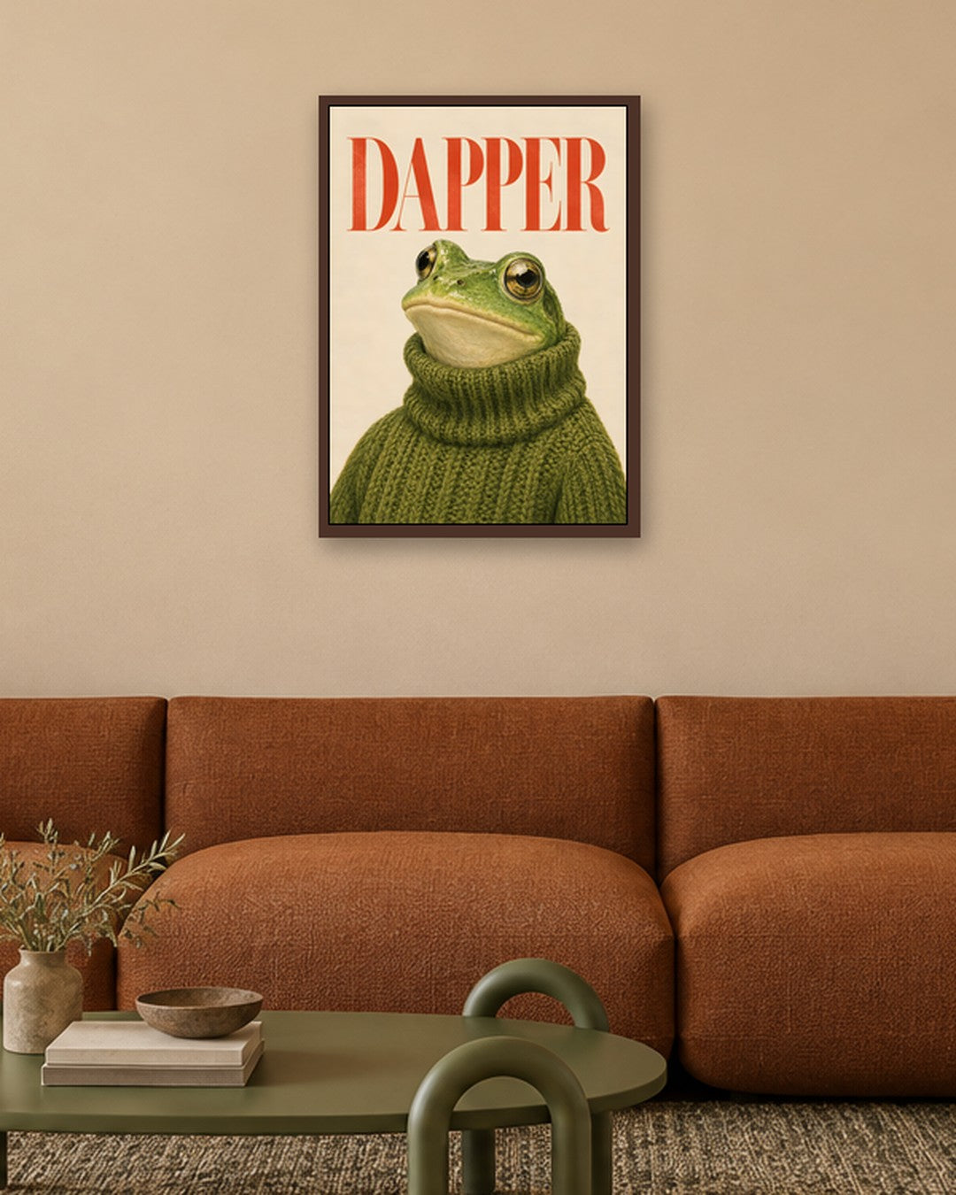 Paige Hilton - Dapper - dark oak frame in a room