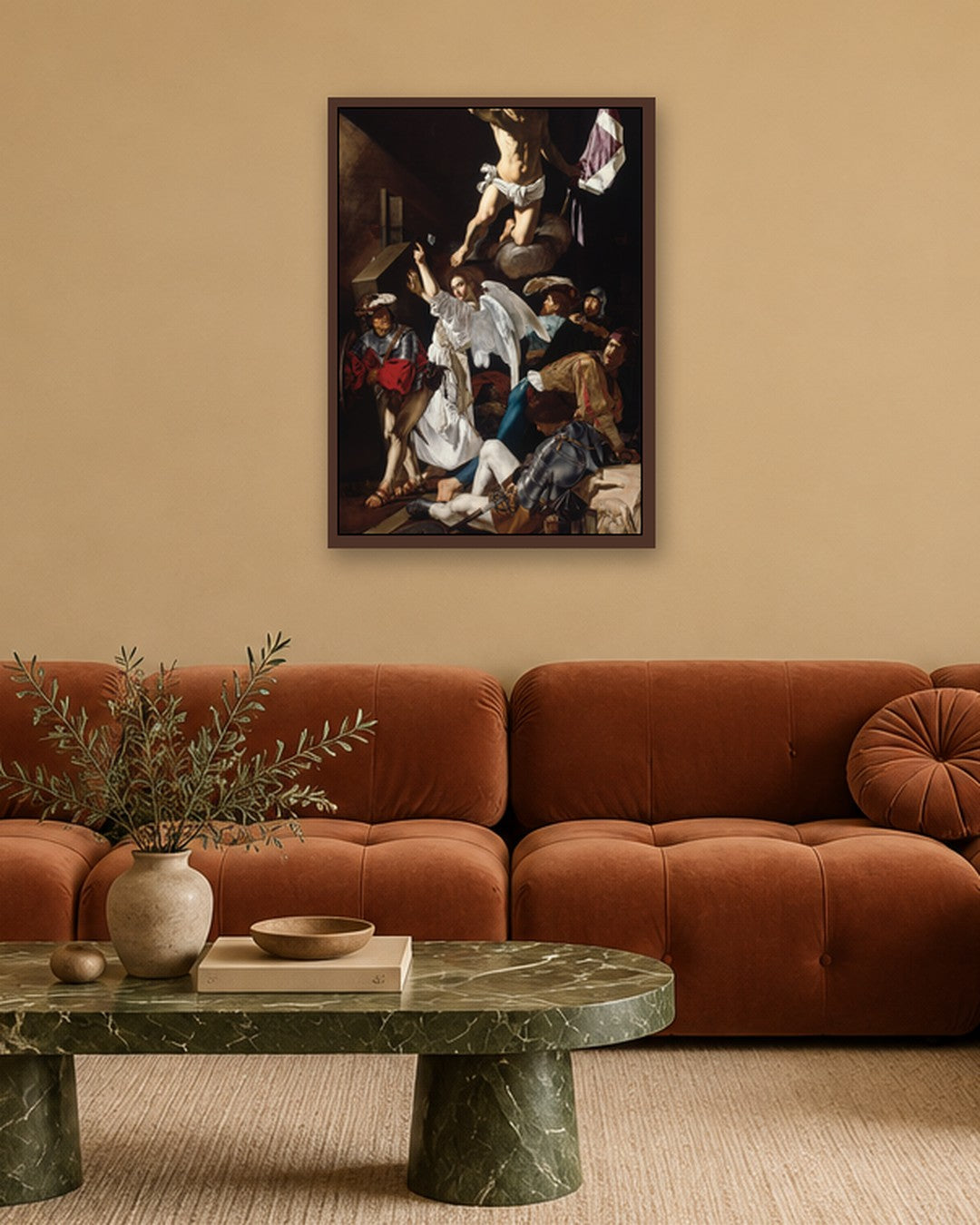 Renaissance Masters - Renaissance Masterpiece No. 185 - dark oak frame in a room