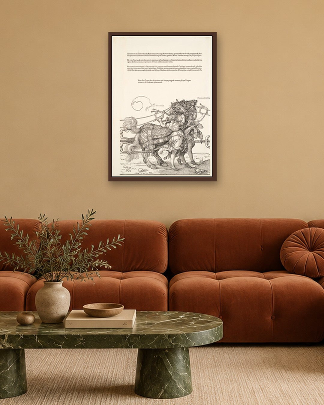 Renaissance Masters - Renaissance Masterpiece No. 97 - dark oak frame in a room