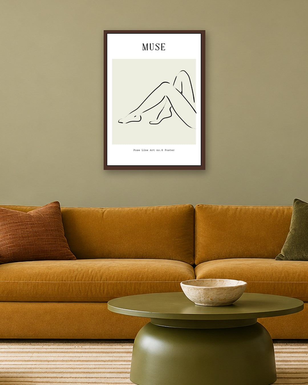 SENT Studio - Bohemian Poster No. 61 - dark oak frame in a room