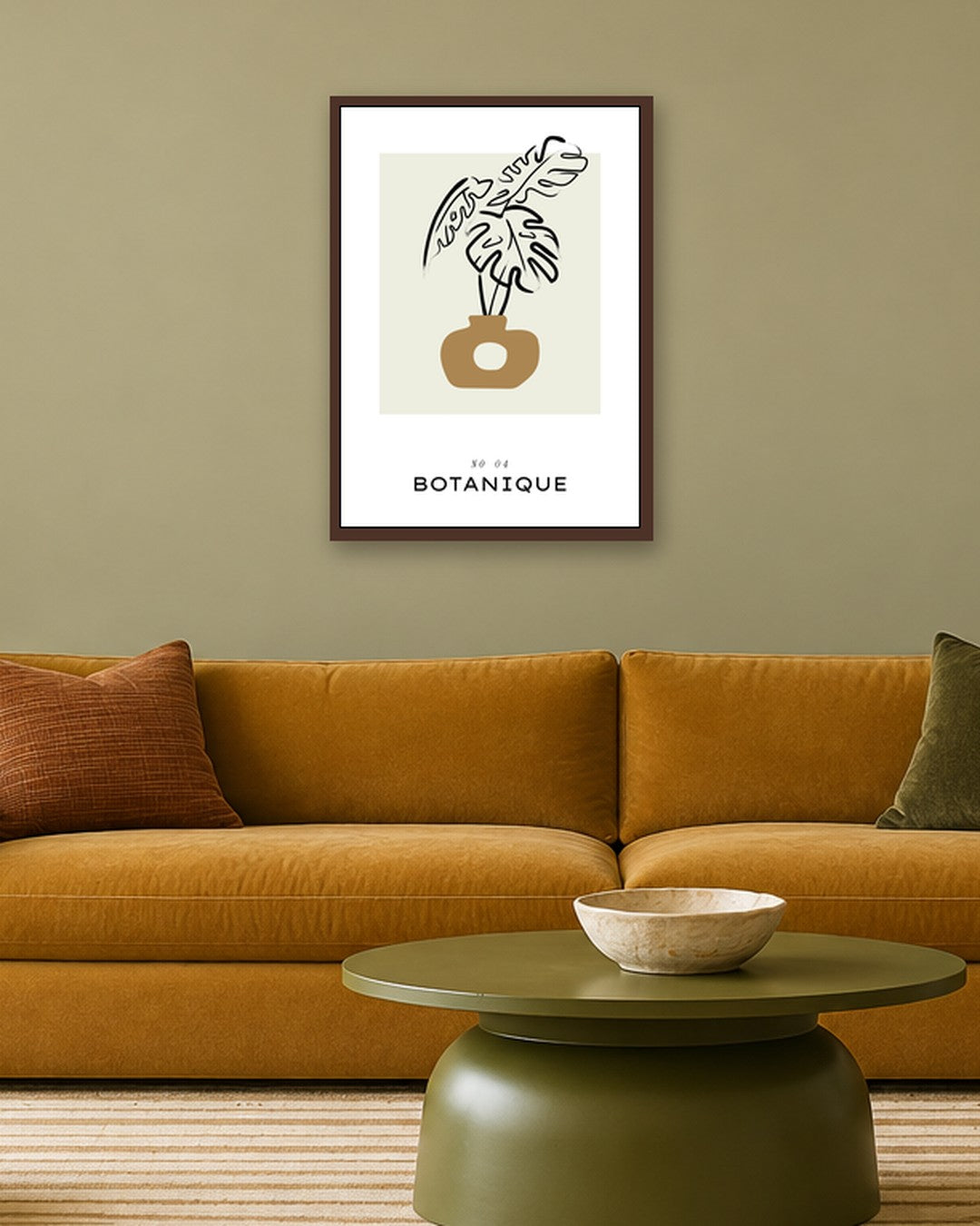 SENT Studio - Bohemian Poster No. 79 - dark oak frame in a room