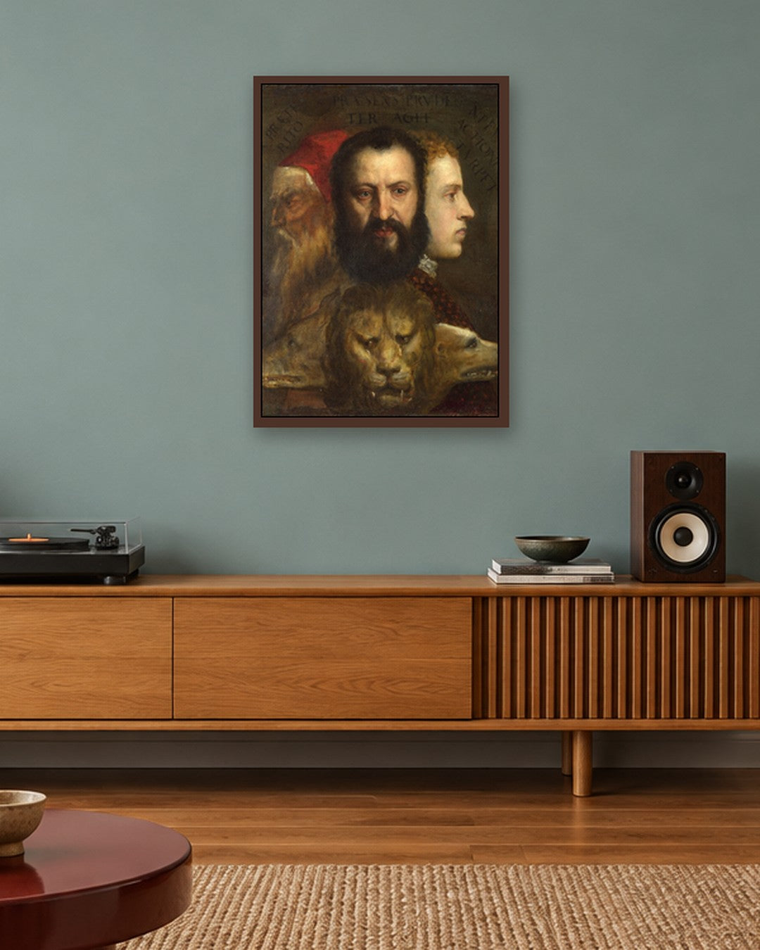 Renaissance Masters - Renaissance Masterpiece No. 223 - dark oak frame in a room