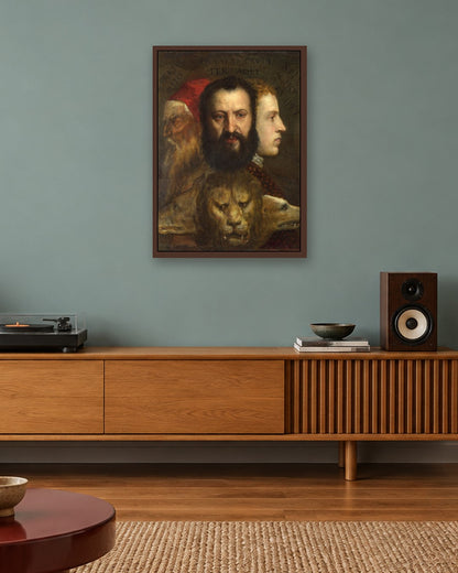 Renaissance Masters - Renaissance Masterpiece No. 223 - dark oak frame in a room