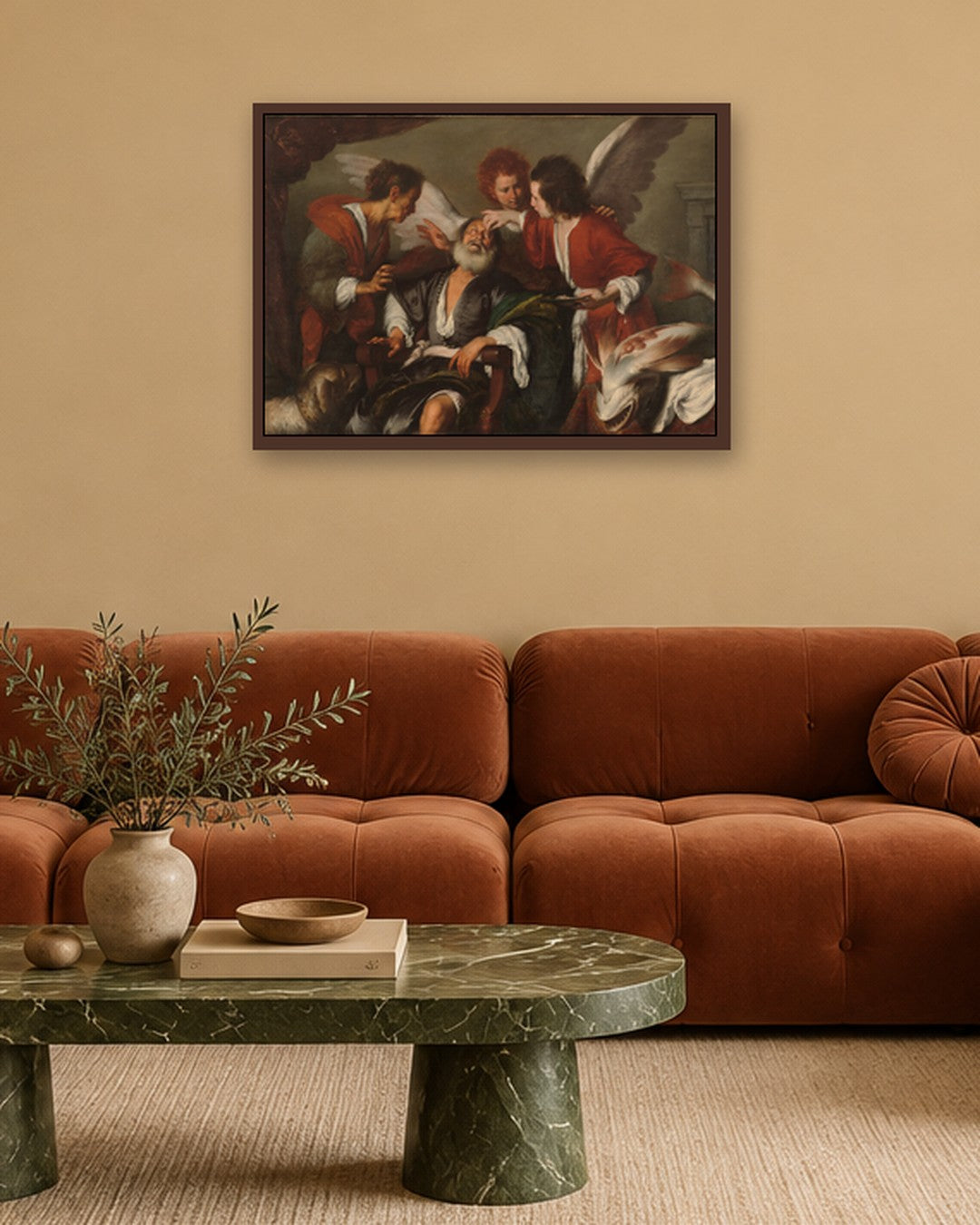 Renaissance Masters - Renaissance Masterpiece No. 130 - dark oak frame in a room