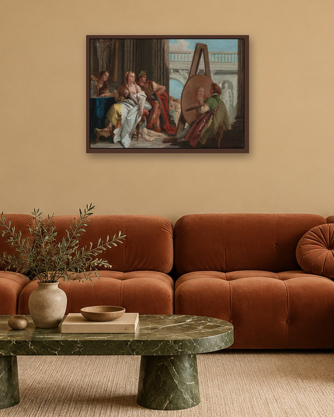 Renaissance Masters - The Painter's Studio - dark oak frame in a room