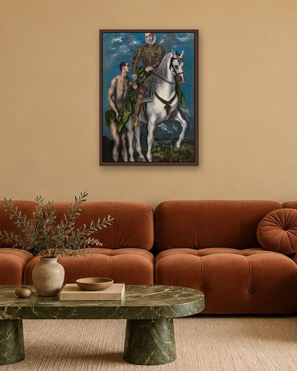 Renaissance Masters - Renaissance Masterpiece No. 183 - dark oak frame in a room