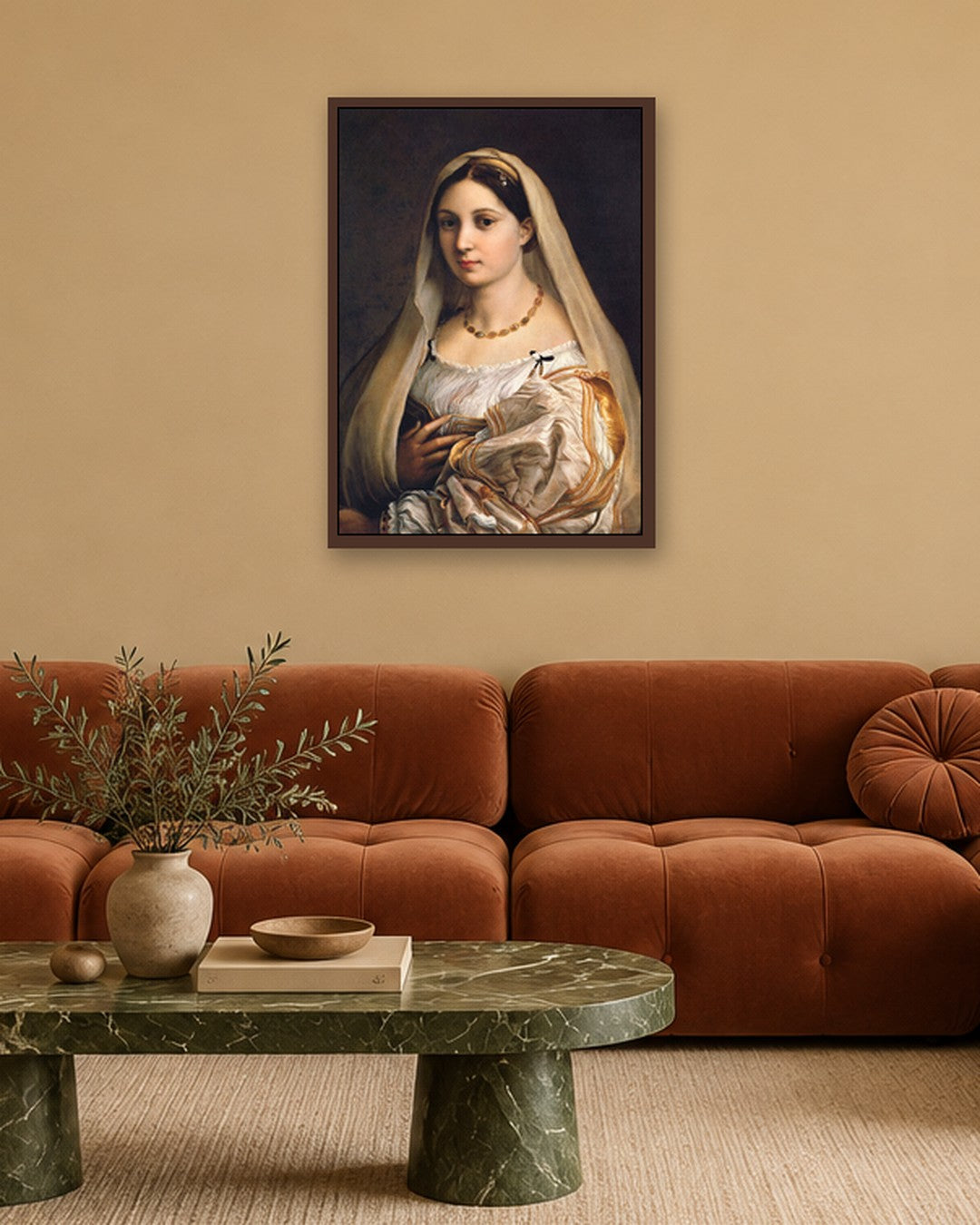 Renaissance Masters - Renaissance Masterpiece No. 317 - dark oak frame in a room
