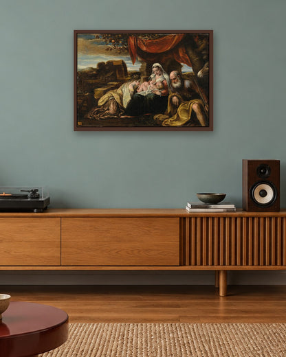 Renaissance Masters - Renaissance Masterpiece No. 411 - dark oak frame in a room