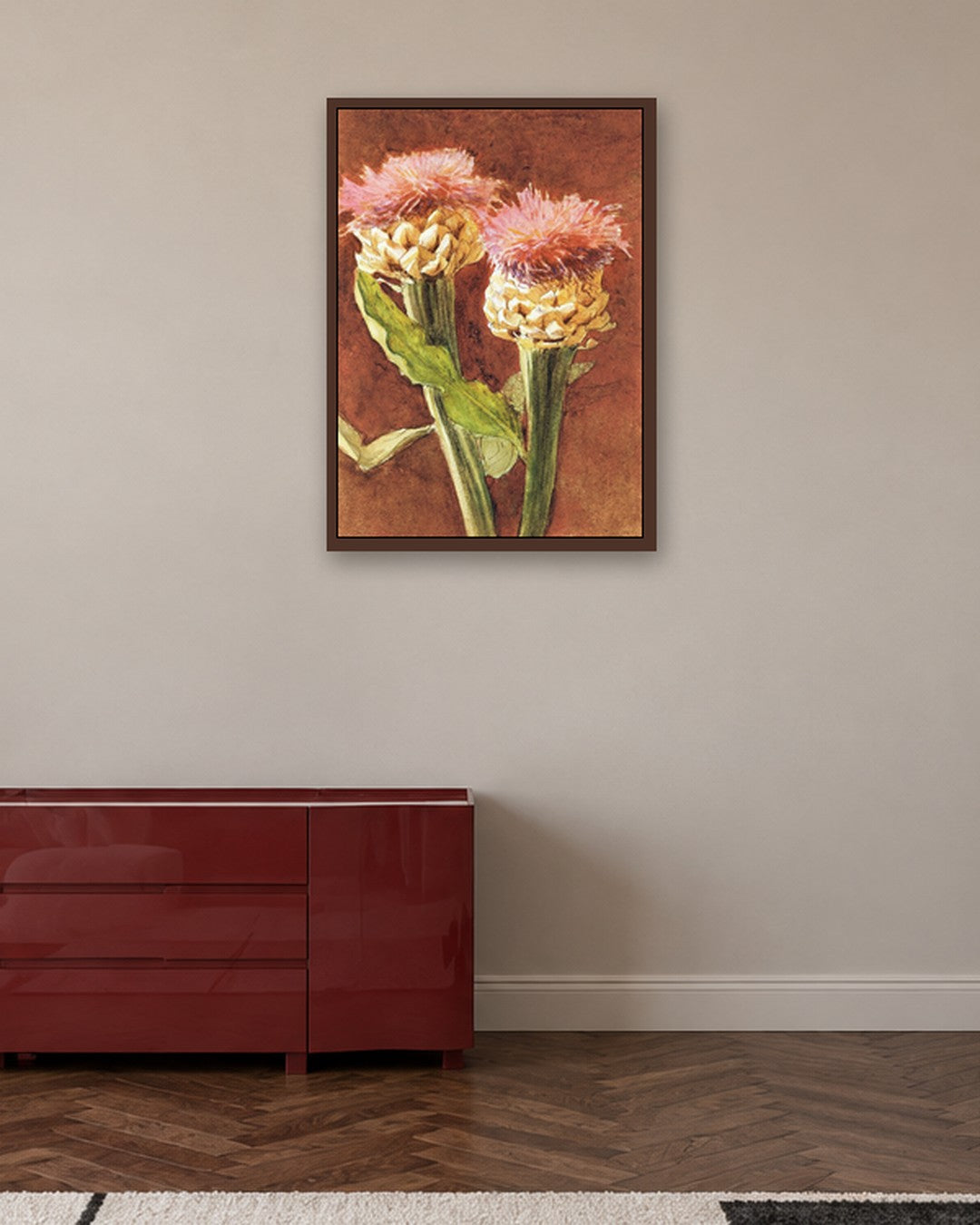 Renaissance Masters - Renaissance Masterpiece No. 358 - dark oak frame in a room