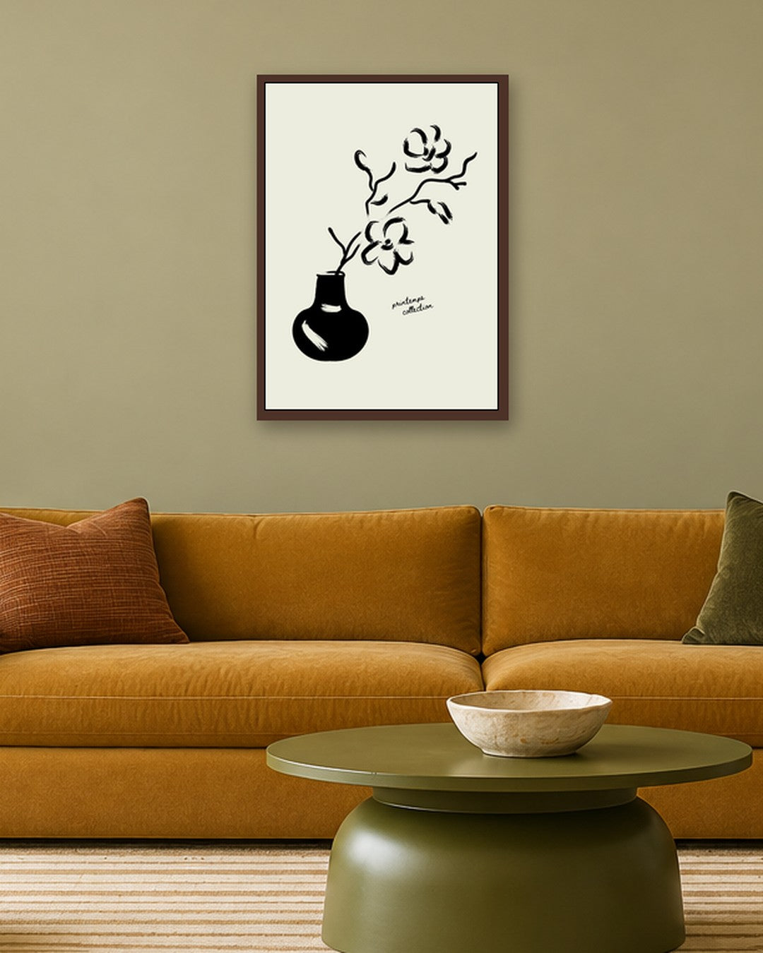 SENT Studio - Bohemian Poster No. 18 - dark oak frame in a room
