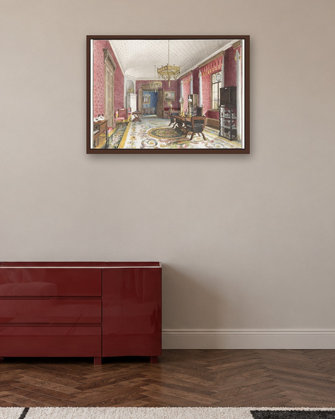 Renaissance Masters - Renaissance Masterpiece No. 206 - dark oak frame in a room