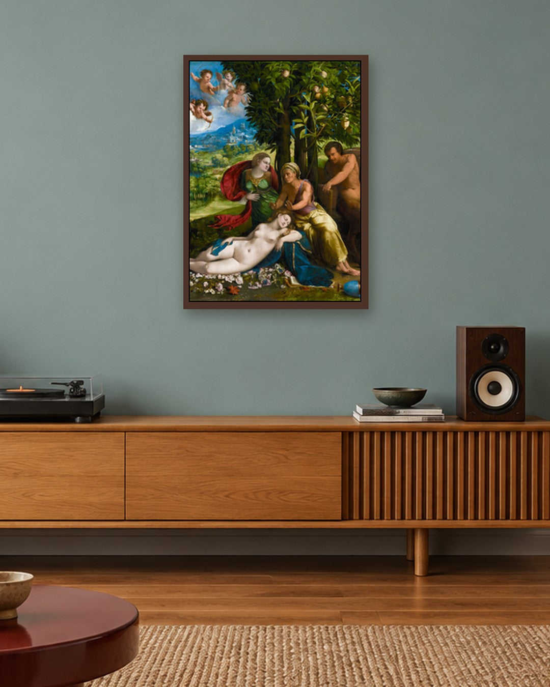 Renaissance Masters - Renaissance Masterpiece No. 266 - dark oak frame in a room