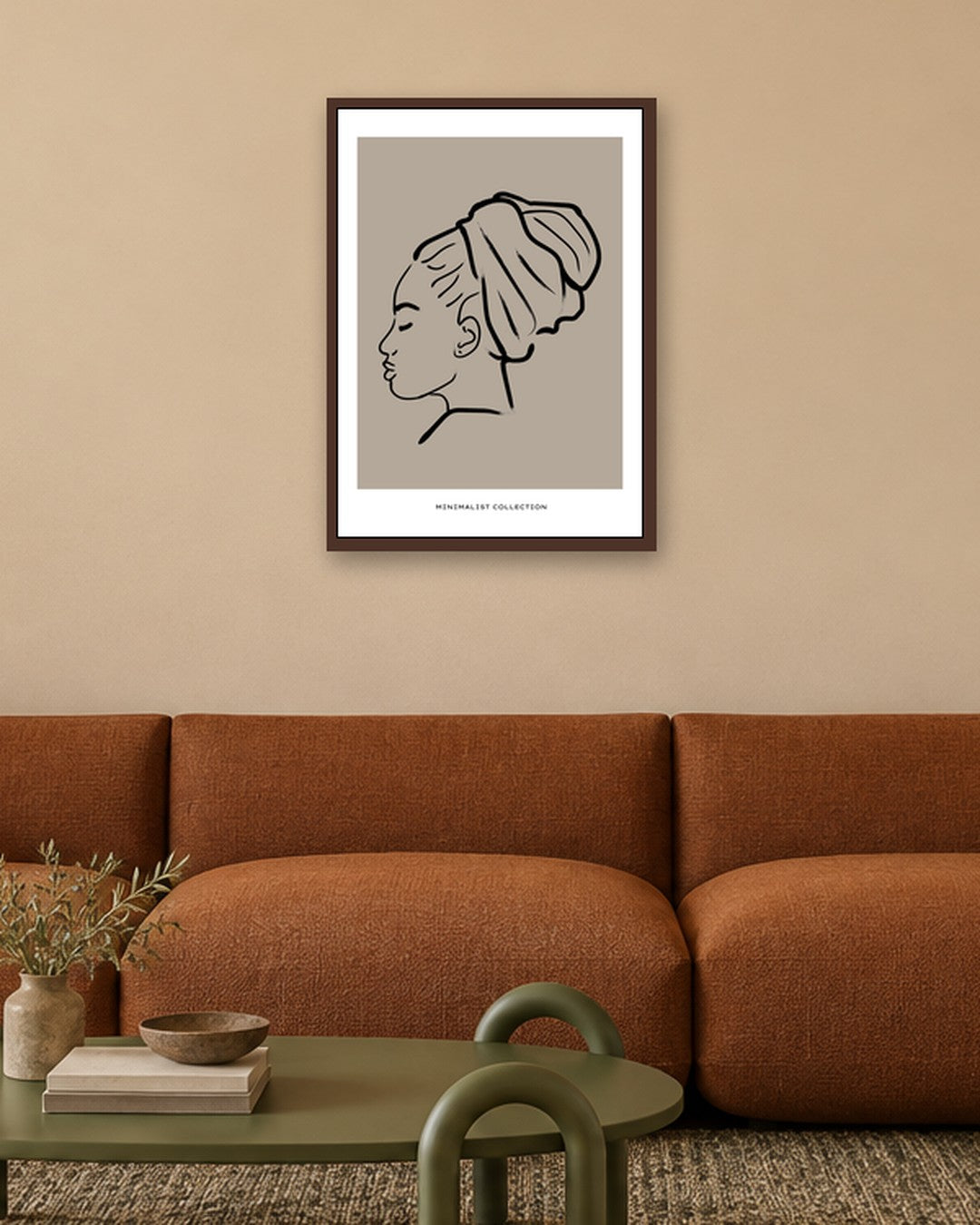 SENT Studio - Bohemian Poster No. 76 - dark oak frame in a room