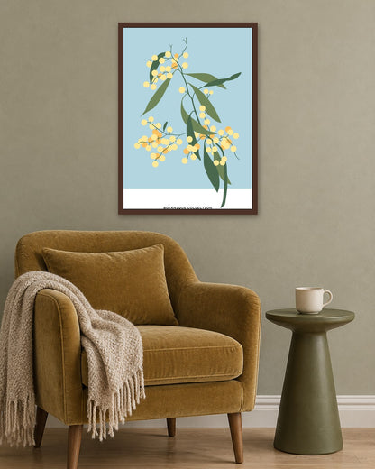 SENT Studio - Botanical Poster No. 10 - dark oak frame in a room