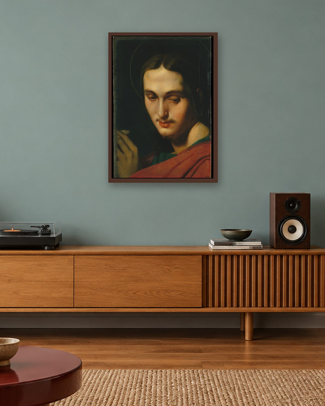 Renaissance Masters - Renaissance Masterpiece No. 140 - dark oak frame in a room