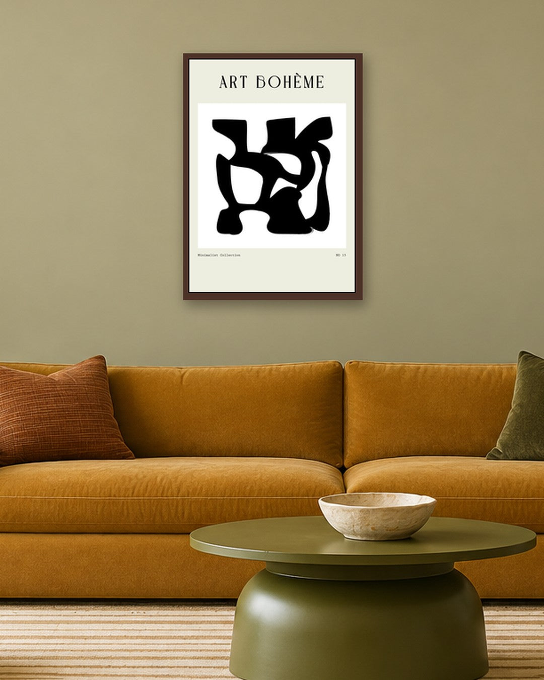 SENT Studio - Bohemian Poster No. 78 - dark oak frame in a room
