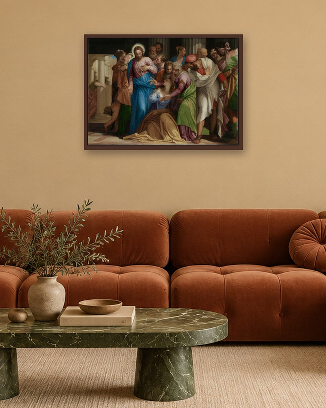 Renaissance Masters - Renaissance Masterpiece No. 246 - dark oak frame in a room