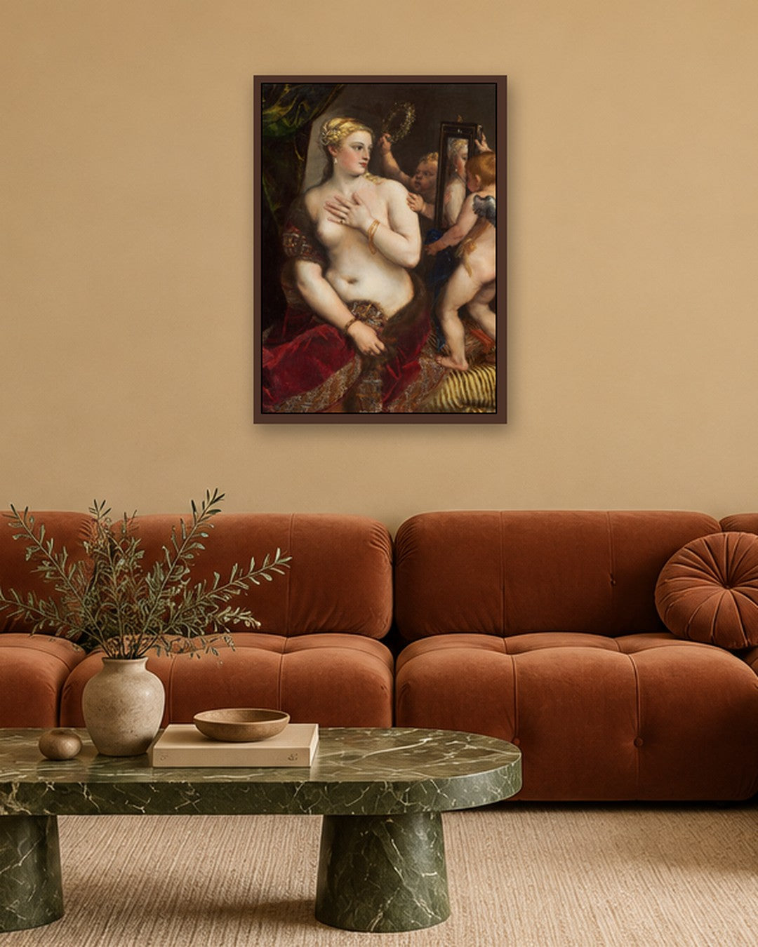 Renaissance Masters - Renaissance Masterpiece No. 259 - dark oak frame in a room