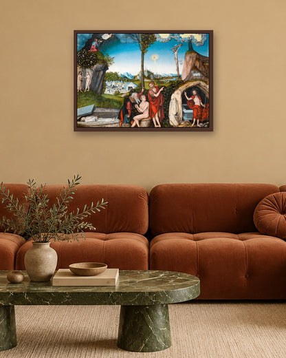 Renaissance Masters - Renaissance Masterpiece No. 292 - dark oak frame in a room