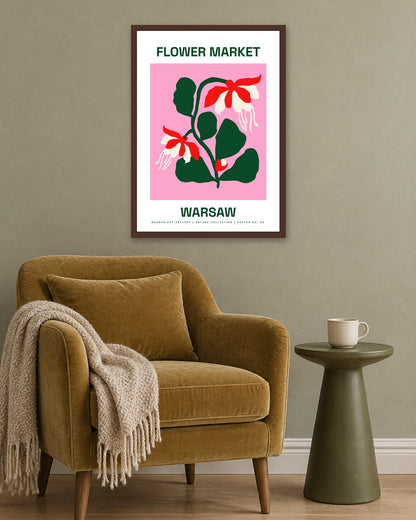 SENT Studio - Artistic Poster No. 30 - dark oak frame in a room