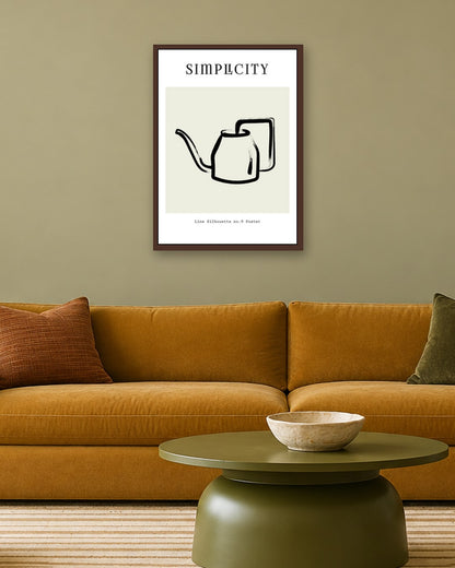 SENT Studio - Bohemian Poster No. 99 - dark oak frame in a room