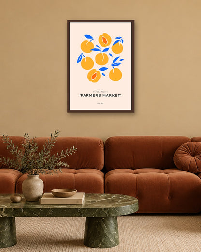 SENT Studio - Abstract Poster No. 13 - dark oak frame in a room