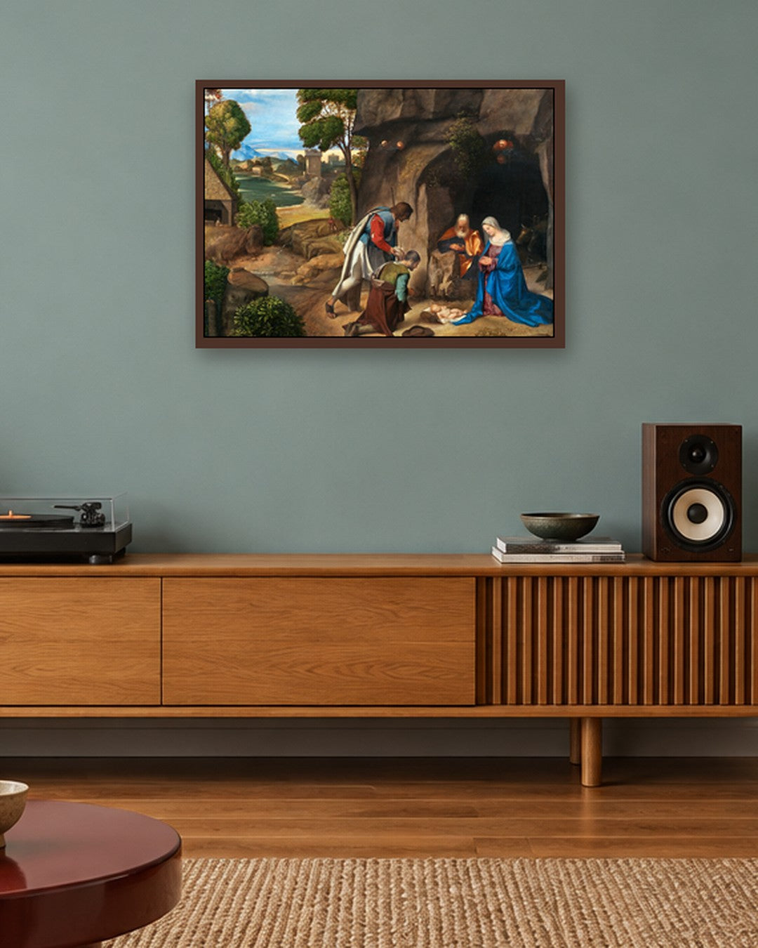 Renaissance Masters - Renaissance Masterpiece No. 287 - dark oak frame in a room