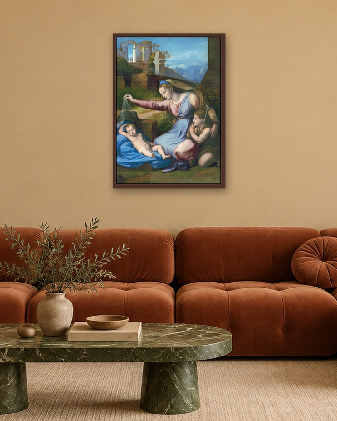 Renaissance Masters - Renaissance Masterpiece No. 261 - dark oak frame in a room