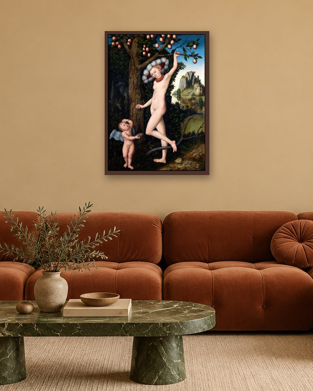 Renaissance Masters - Renaissance Masterpiece No. 274 - dark oak frame in a room