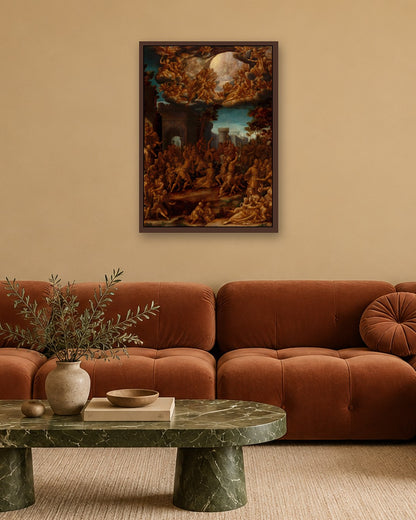 Renaissance Masters - Renaissance Masterpiece No. 81 - dark oak frame in a room