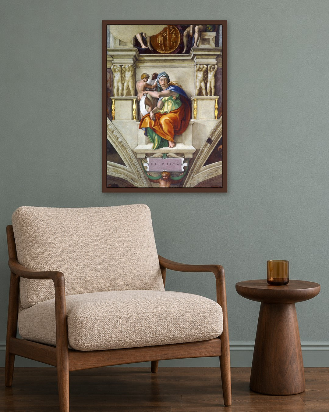 Renaissance Masters - Renaissance Masterpiece No. 334 - dark oak frame in a room