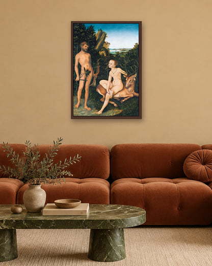 Renaissance Masters - Renaissance Masterpiece No. 276 - dark oak frame in a room