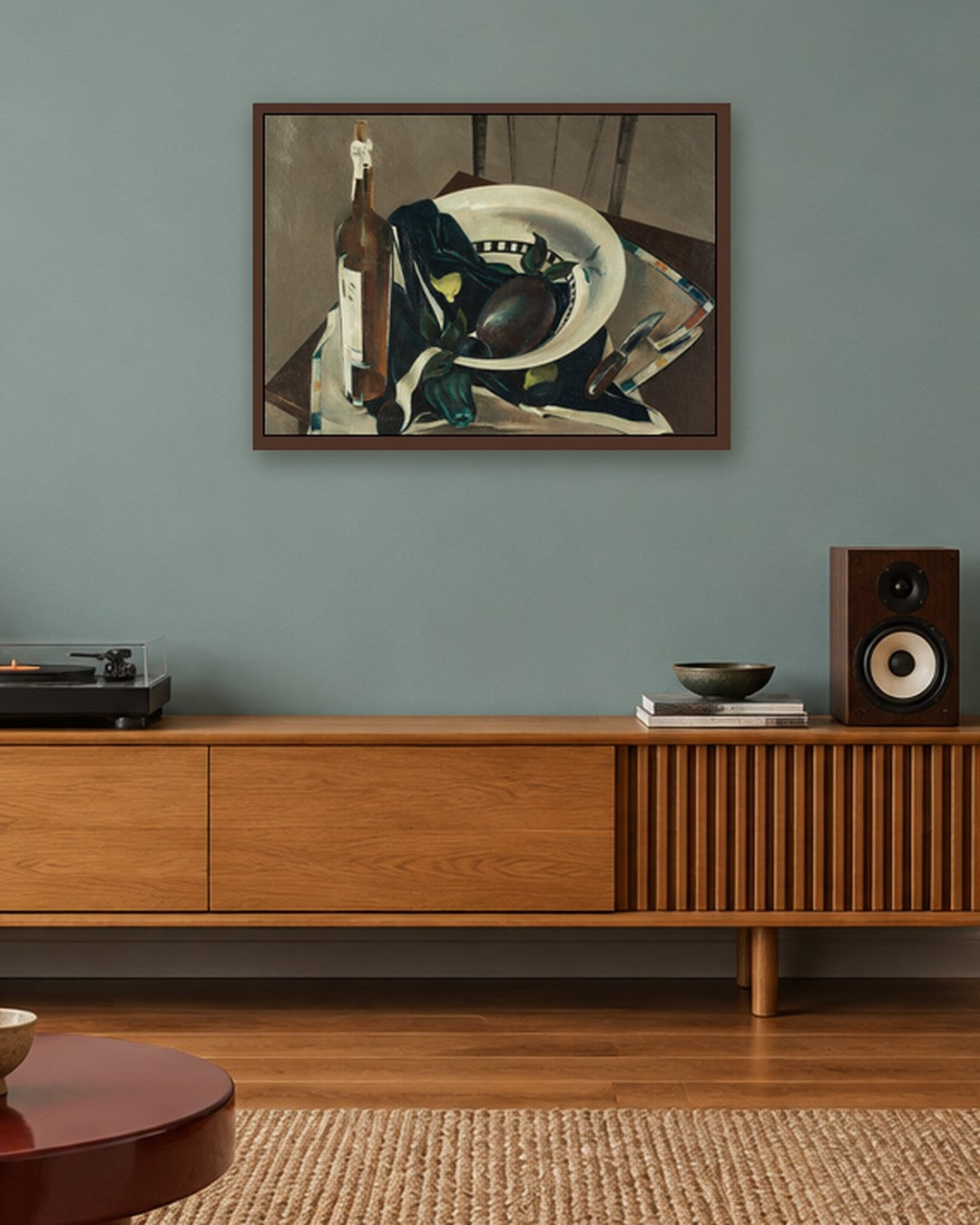 Preston Dickinson - Still Life - dark oak frame in a room