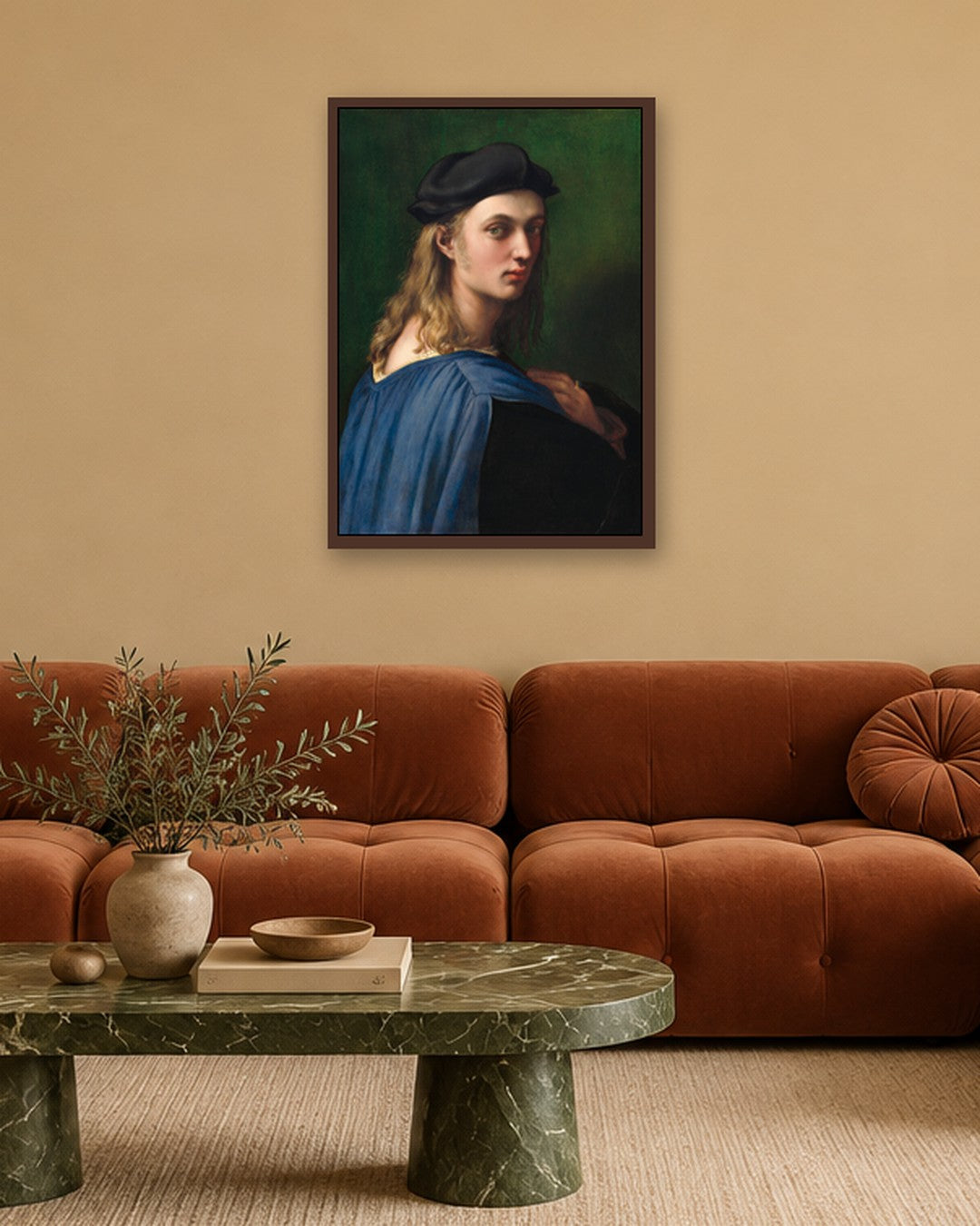Renaissance Masters - Renaissance Masterpiece No. 325 - dark oak frame in a room
