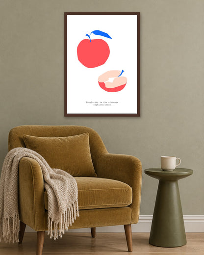 SENT Studio - Abstract Poster No. 8 - dark oak frame in a room