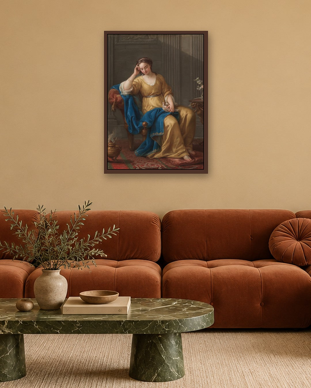 Renaissance Masters - Renaissance Masterpiece No. 104 - dark oak frame in a room