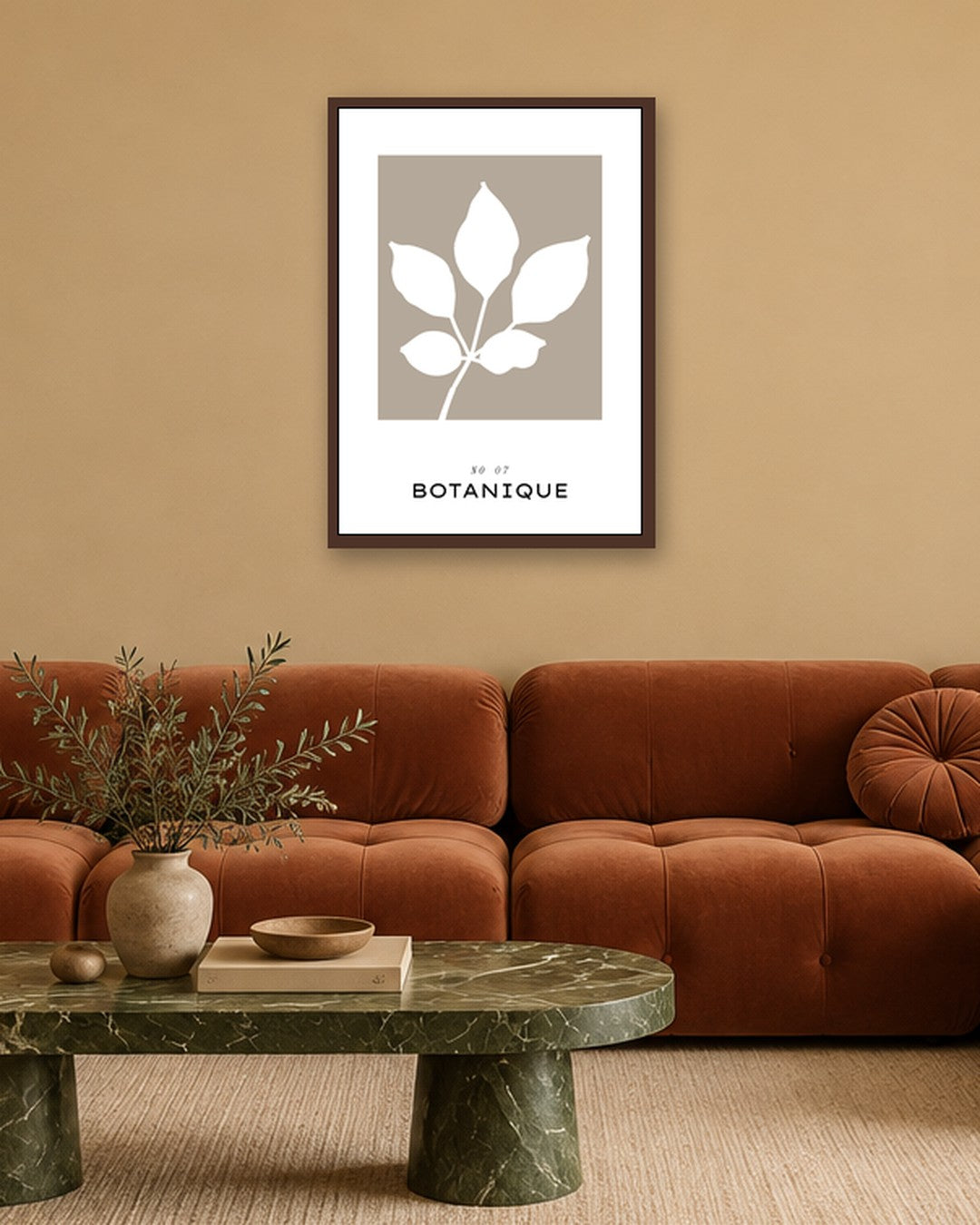 SENT Studio - Bohemian Poster No. 74 - dark oak frame in a room