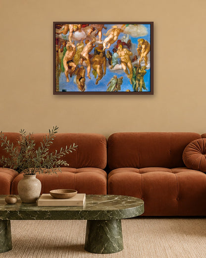 Renaissance Masters - Ascent of the Blessed - dark oak frame in a room