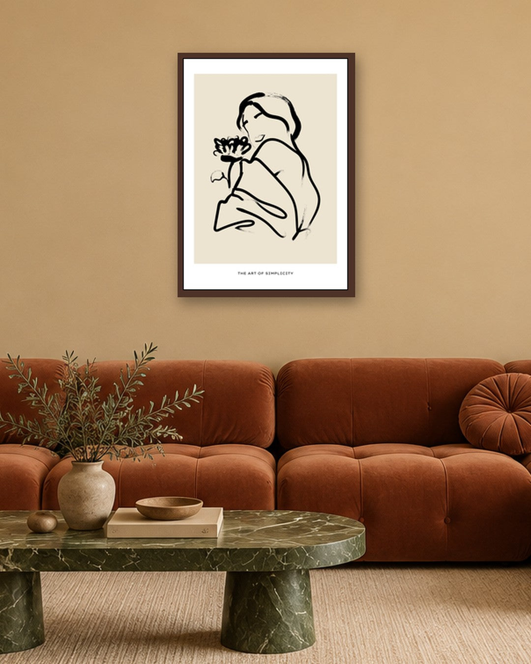 SENT Studio - Bohemian Poster No. 49 - dark oak frame in a room