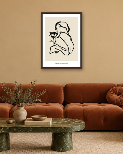 SENT Studio - Bohemian Poster No. 49 - dark oak frame in a room